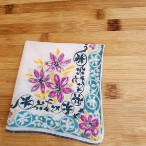Vintage Floral Printed Hankie